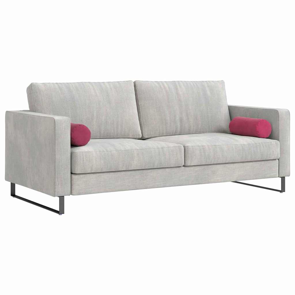 Valjkasti jastučići 2 pcs Vinska crvena Ø 15 x 40 cm