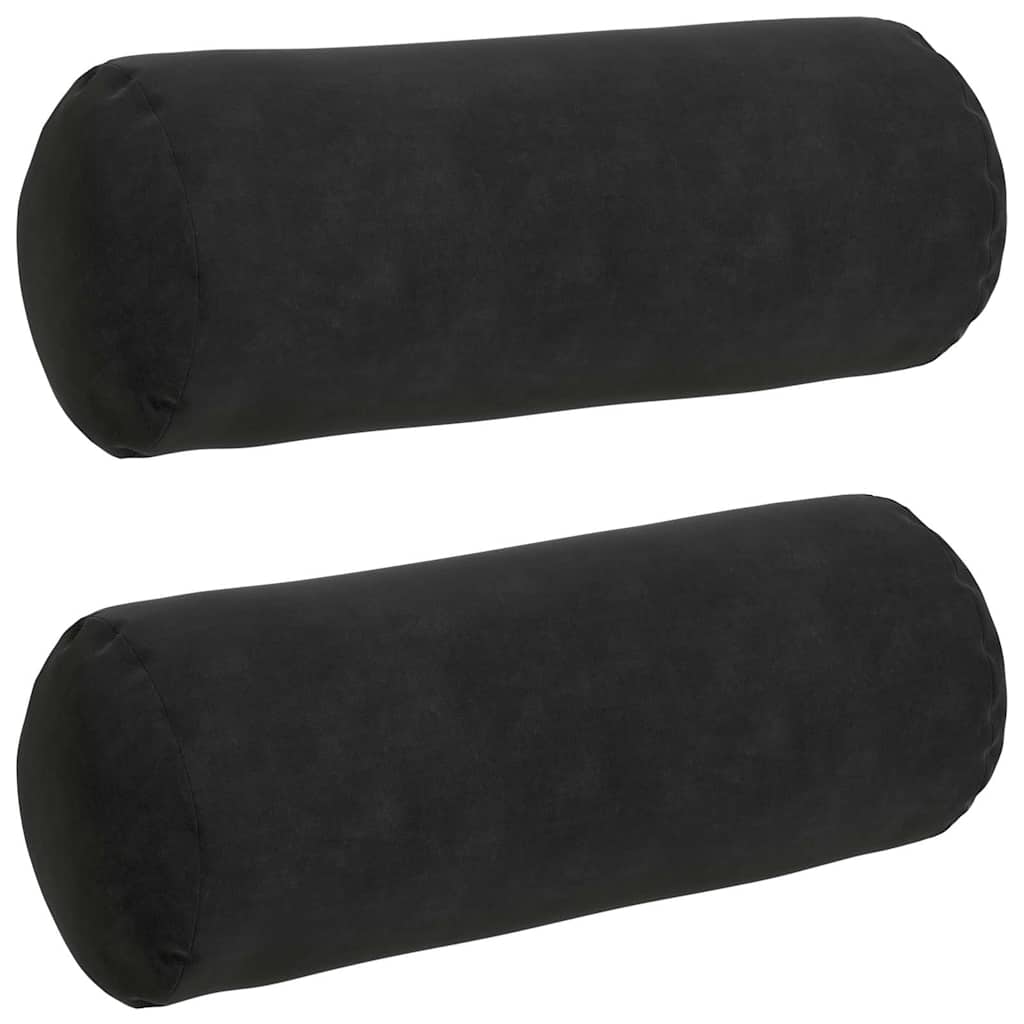 Valjkasti jastučići 2 pcs Crna Ø 15 x 40 cm Kordura tekstil