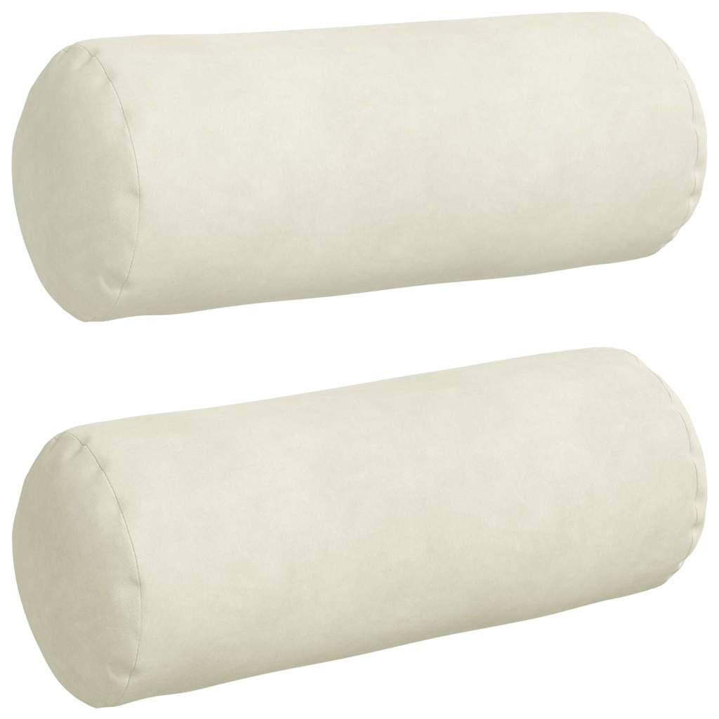 Valjkasti jastučići 2 pcs Krema Ø 15 x 40 cm Kordura tekstil