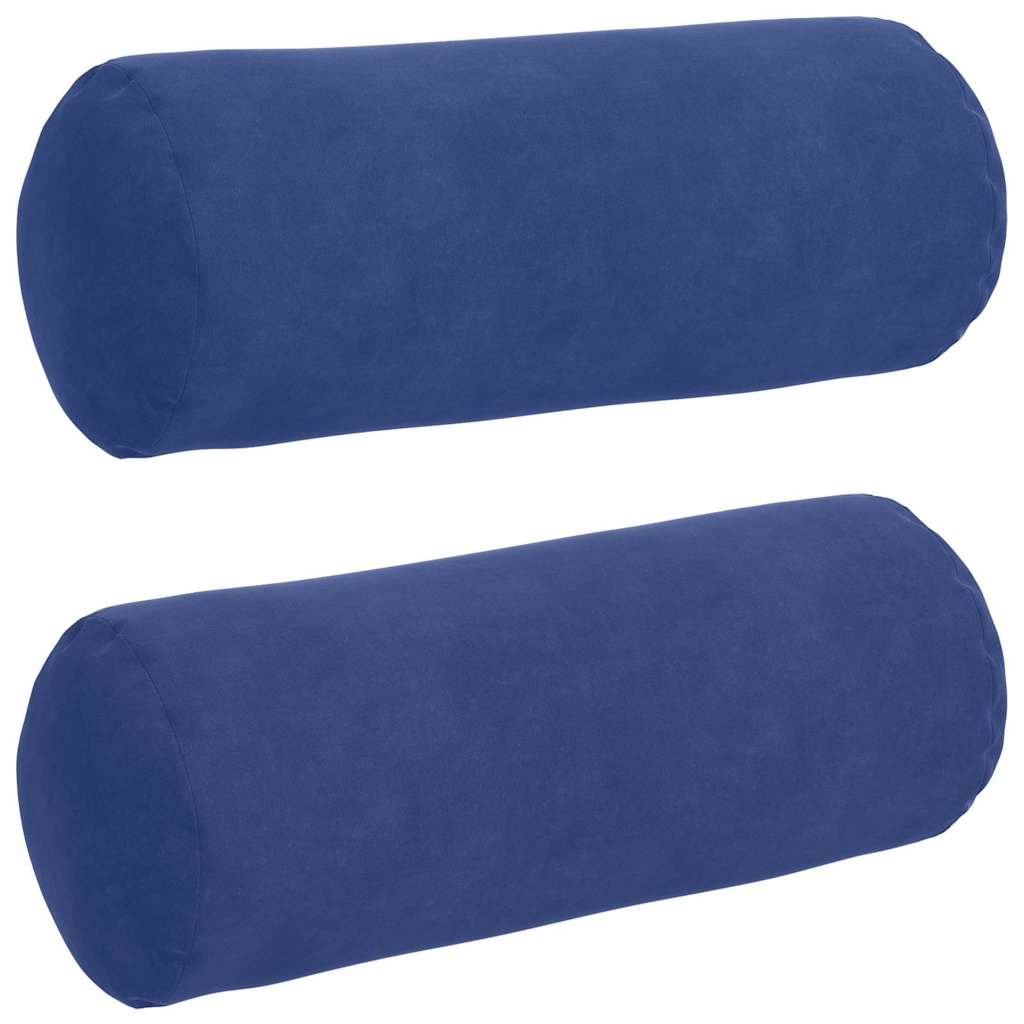 Valjkasti jastučići 2 pcs Policijska plava Ø 15 x 40 cm
