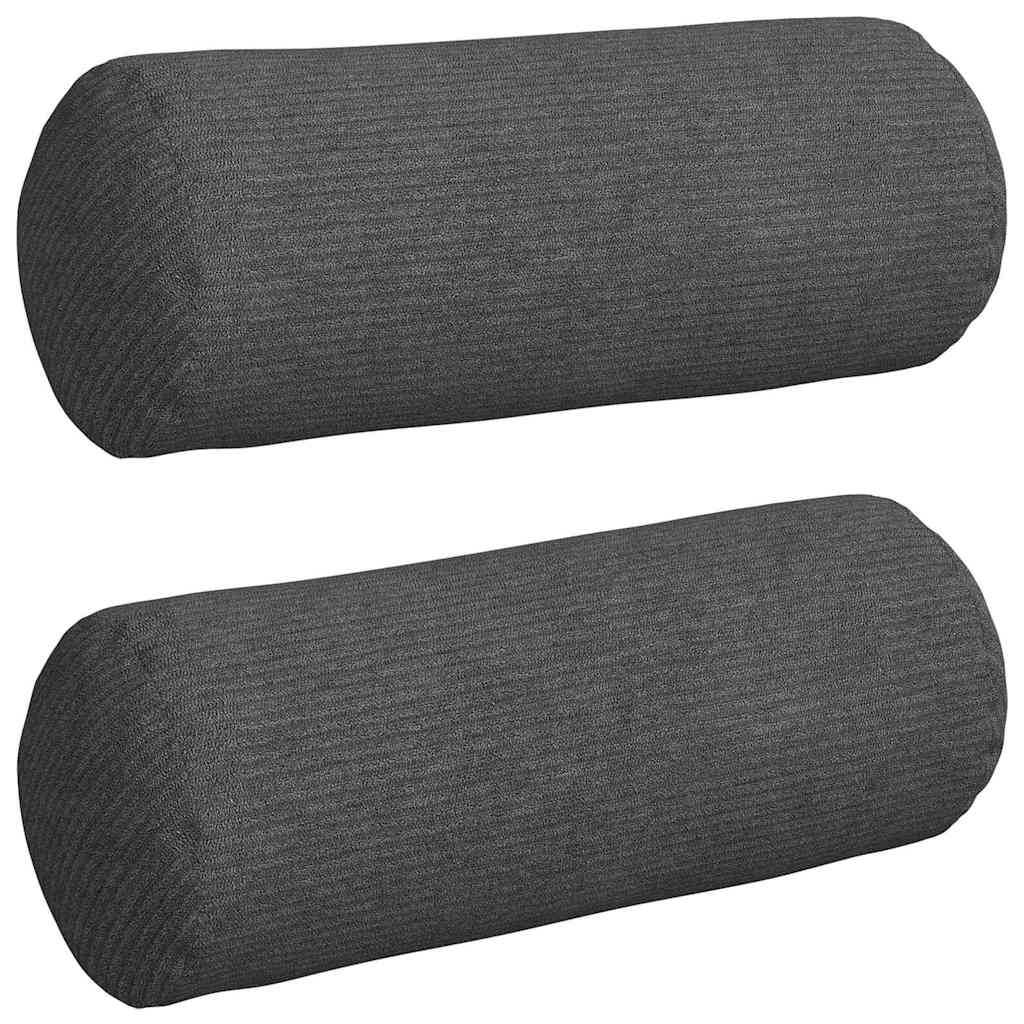 Valjkasti jastučići 2 pcs Tamno siva Ø 15 x 40 cm