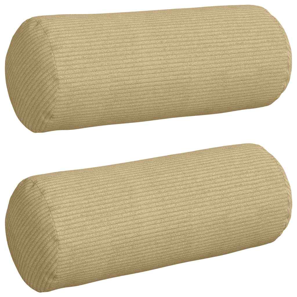 Valjkasti jastučići 2 pcs Siva zelena Ø 15 x 40 cm
