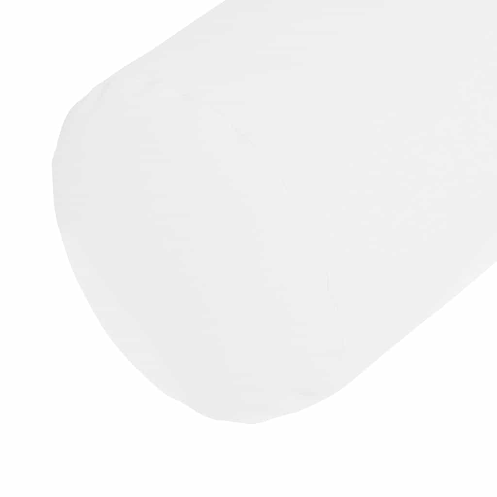 Valjkasti jastučići 2 pcs Bijelo Ø 25 x 70 cm tkanina