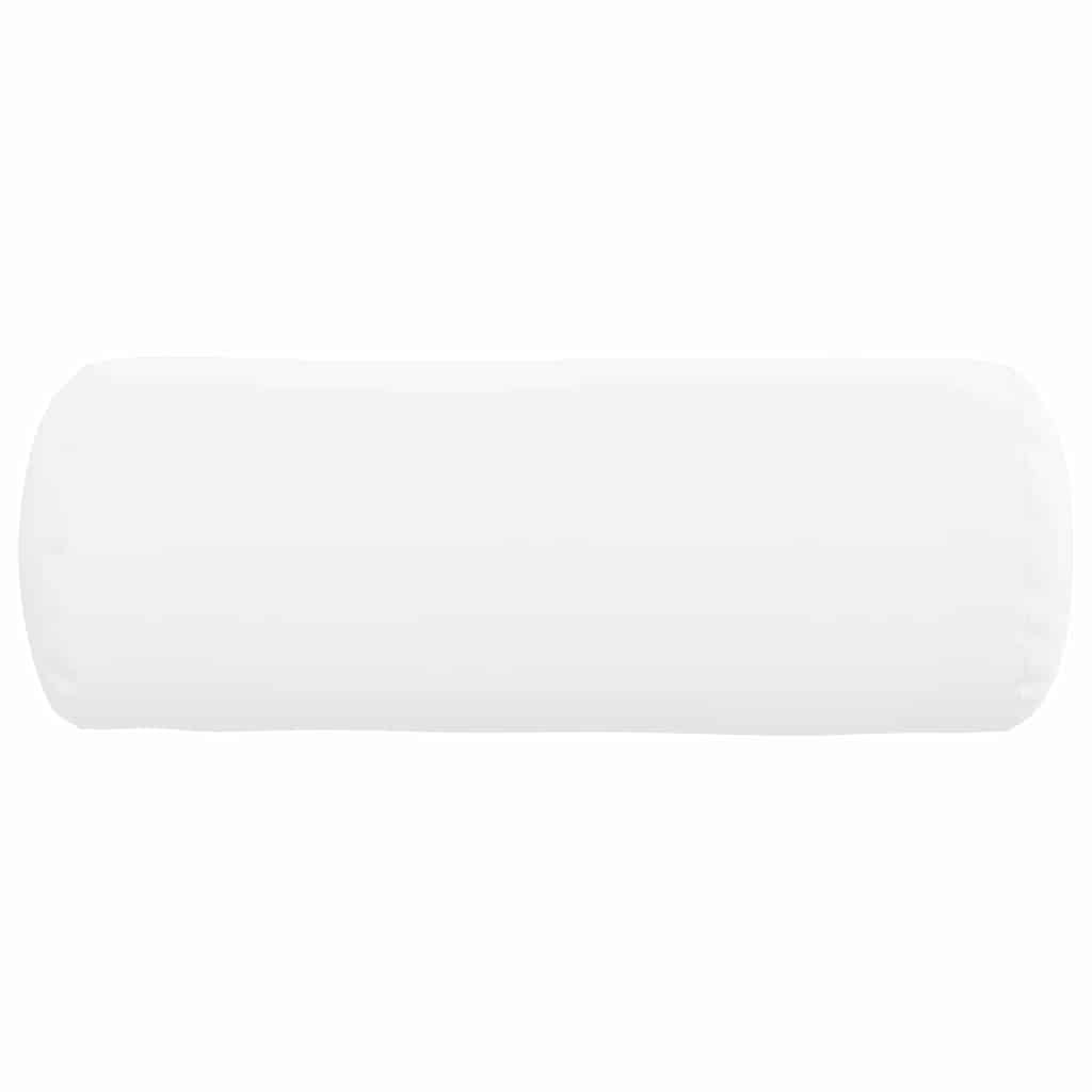 Valjkasti jastučići 2 pcs Bijelo Ø 25 x 70 cm tkanina