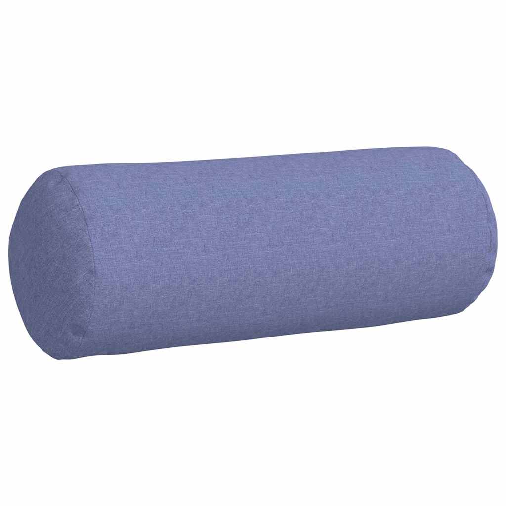Valjkasti jastučići 2 pcs Traper plava Ø 25 x 70 cm tkanina
