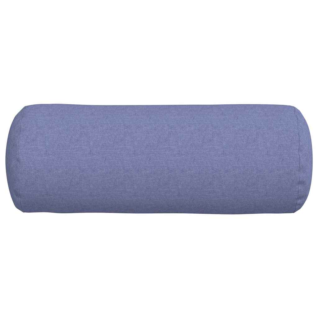 Valjkasti jastučići 2 pcs Traper plava Ø 25 x 70 cm tkanina