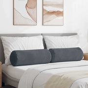 Valjkasti jastučići 2 pcs Tamno siva Ø 25 x 70 cm