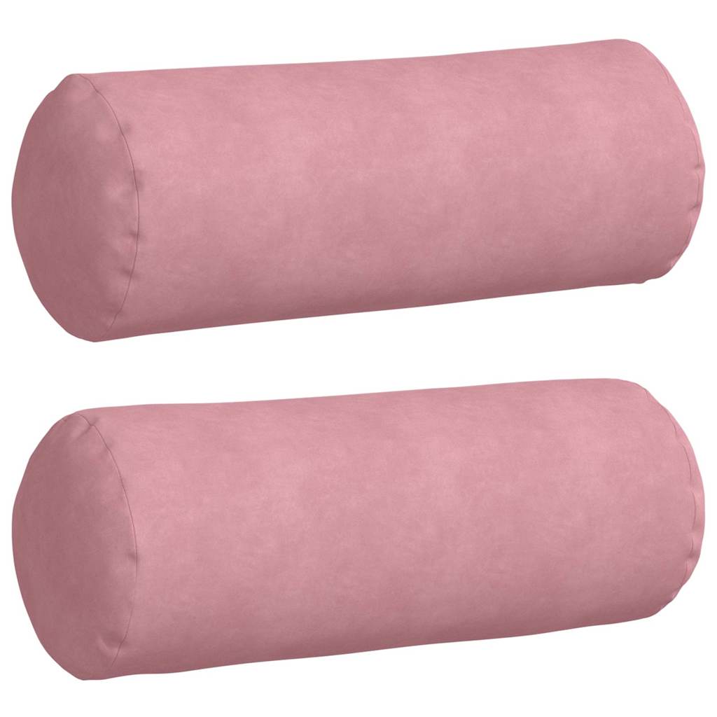 Valjkasti jastučići 2 pcs Ružičasta Ø 25 x 70 cm