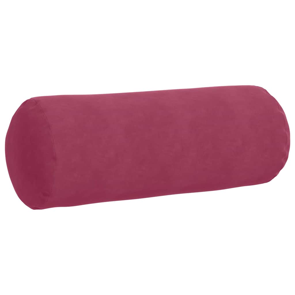 Valjkasti jastučići 2 pcs Vinska crvena Ø 25 x 70 cm