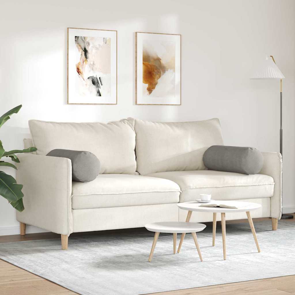 Valjkasti jastučići 2 pcs Svijetlo siva Ø 25 x 70 cm