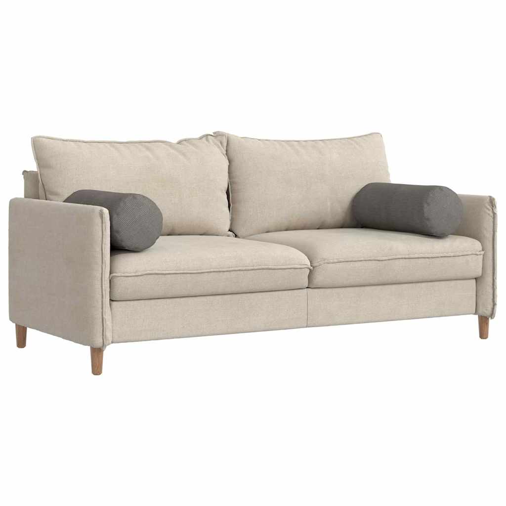 Valjkasti jastučići 2 pcs Svijetlo siva Ø 25 x 70 cm