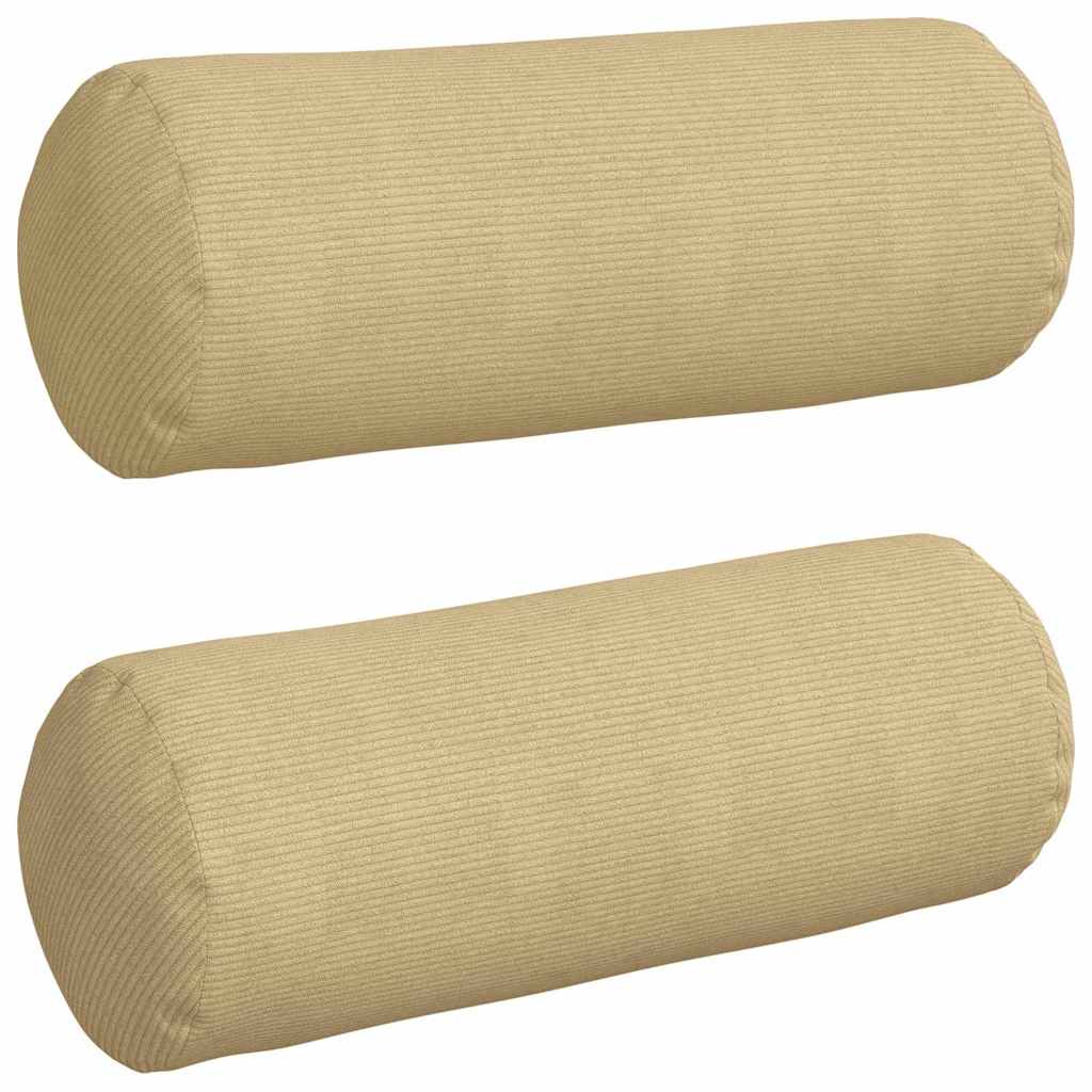 Valjkasti jastučići 2 pcs Siva zelena Ø 25 x 70 cm