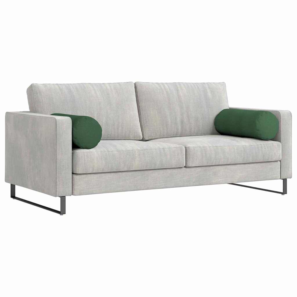 Valjkasti jastučići 2 pcs Tamnozelena Ø 25 x 70 cm