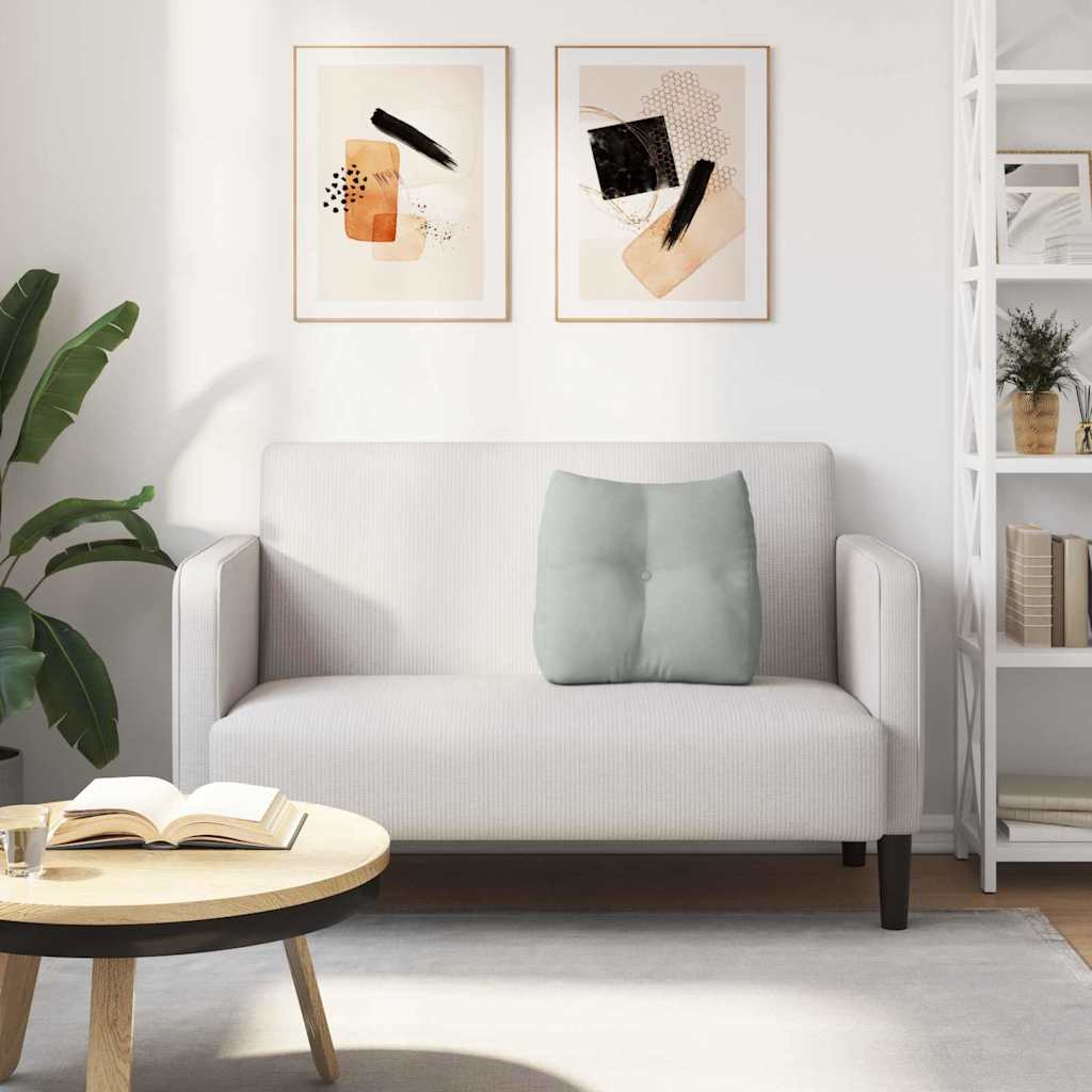 Jastuk za leđa Svijetlo siva 45 x 24 x 50 cm Baršun