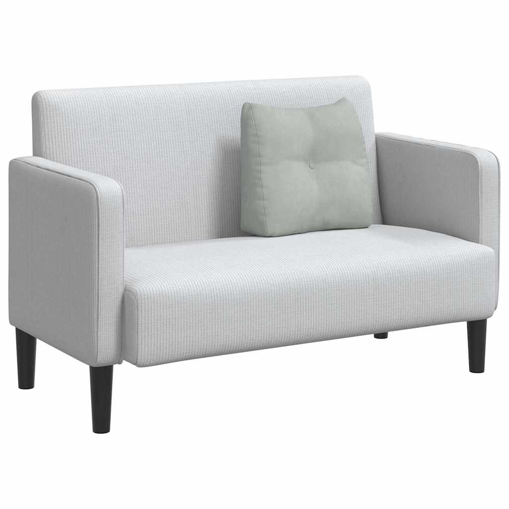 Jastuk za leđa Svijetlo siva 45 x 24 x 50 cm Baršun