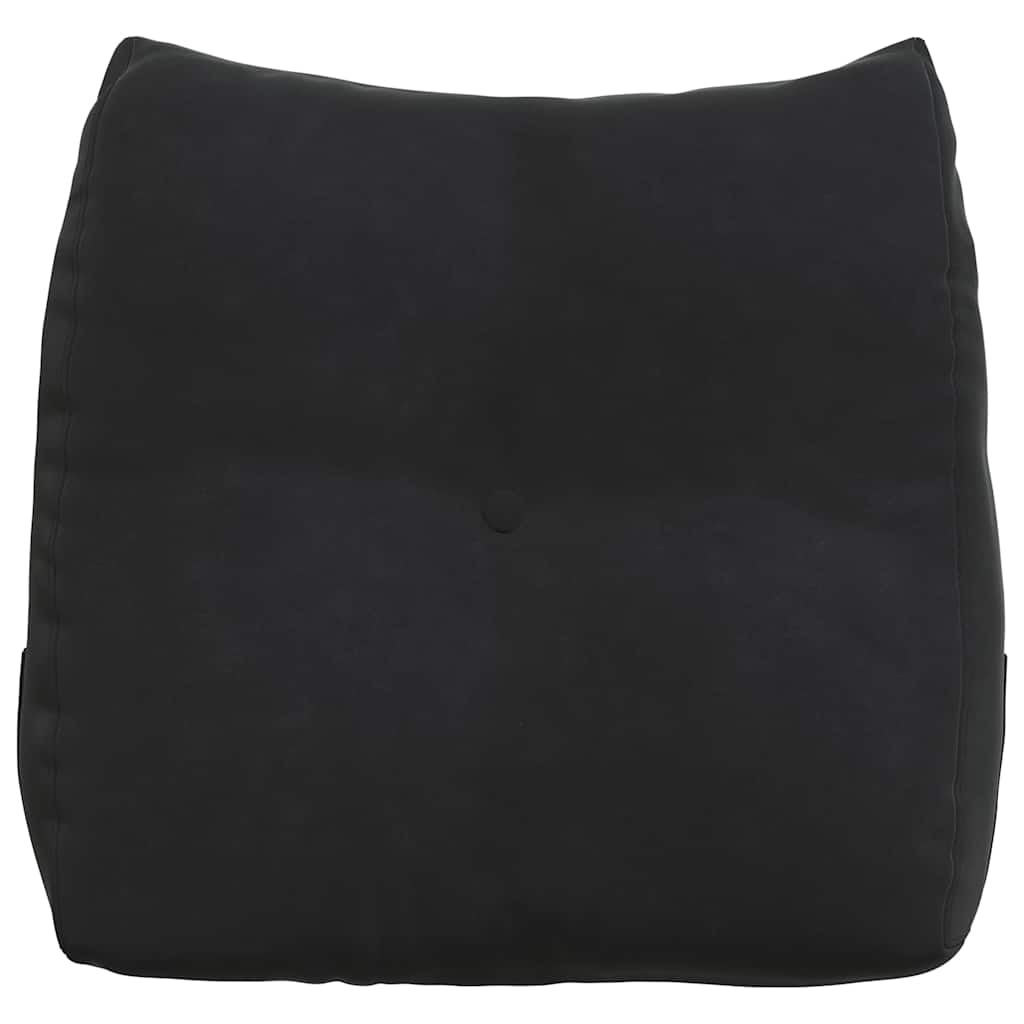 Jastuk za leđa Crna 45 x 24 x 50 cm Baršun