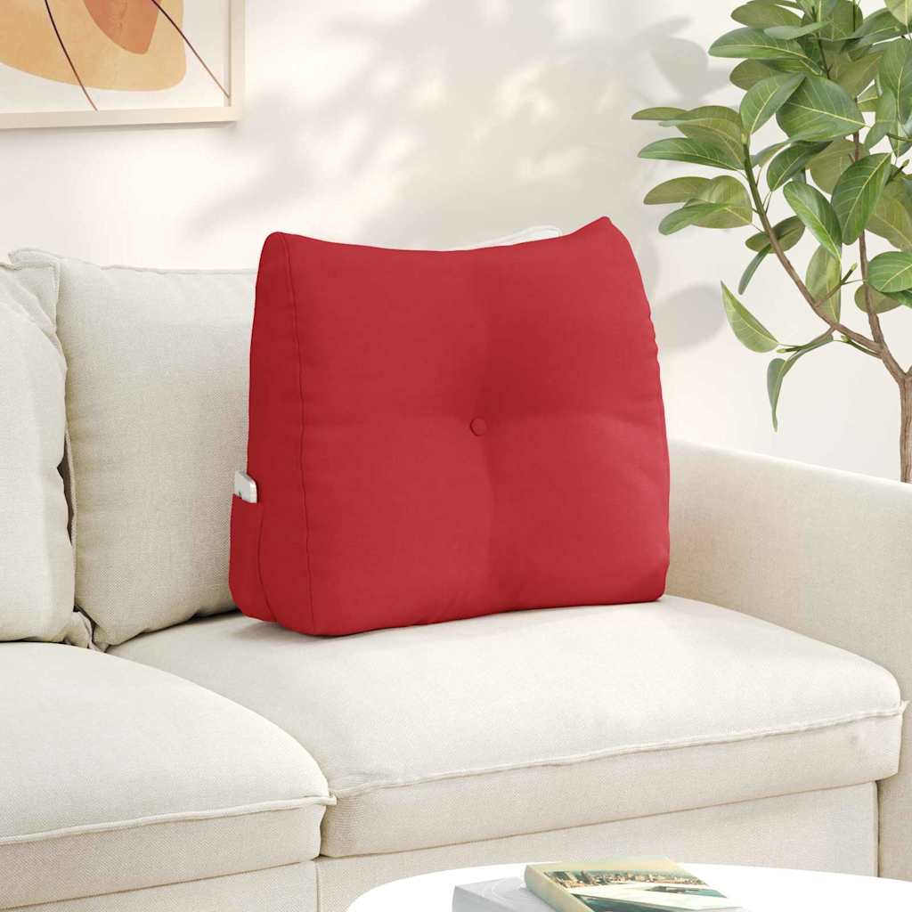 Jastuk za leđa Crvena 60 x 24 x 50 cm tkanina