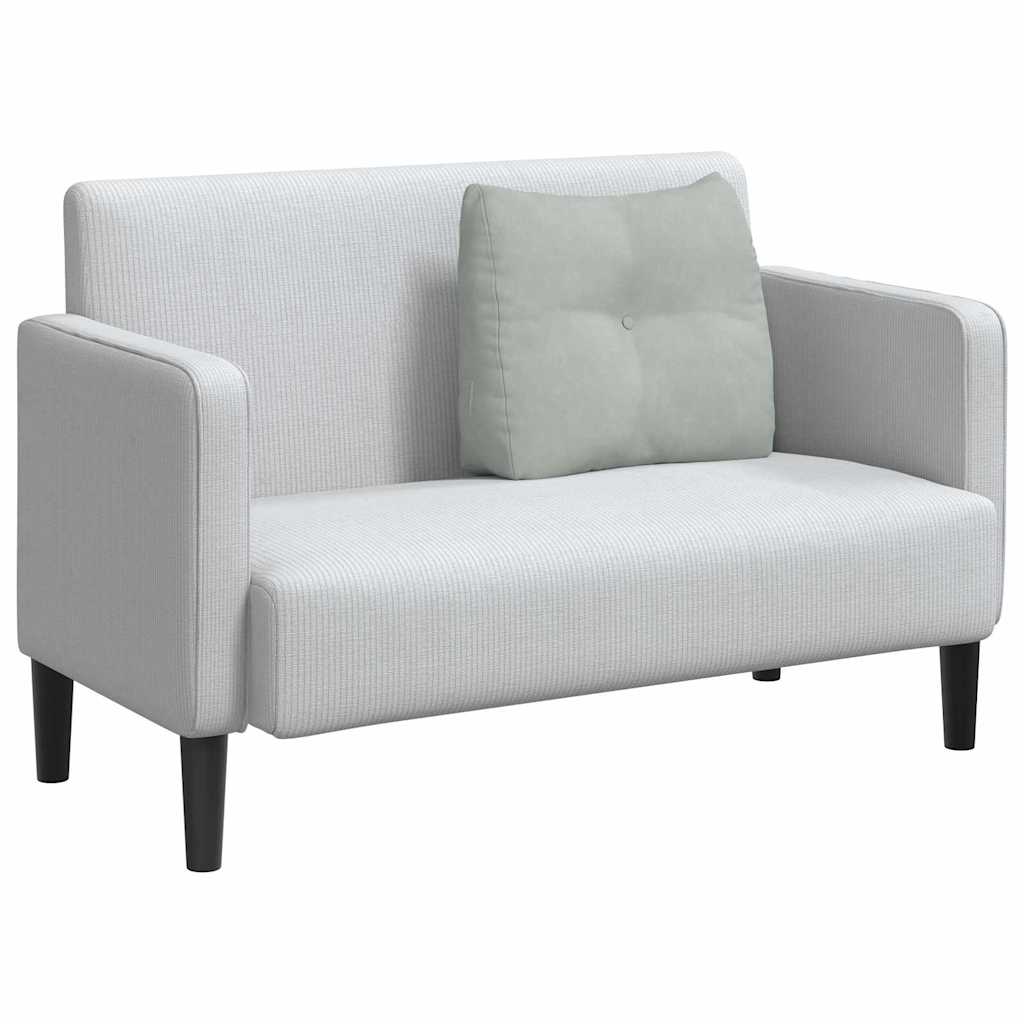 Jastuk za leđa Svijetlo siva 60 x 24 x 50 cm Baršun