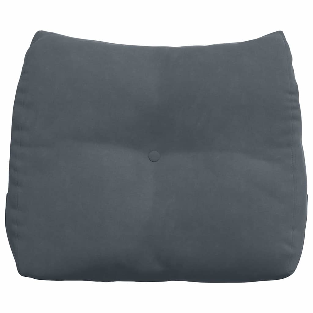 Jastuk za leđa Tamno siva 60 x 24 x 50 cm Baršun
