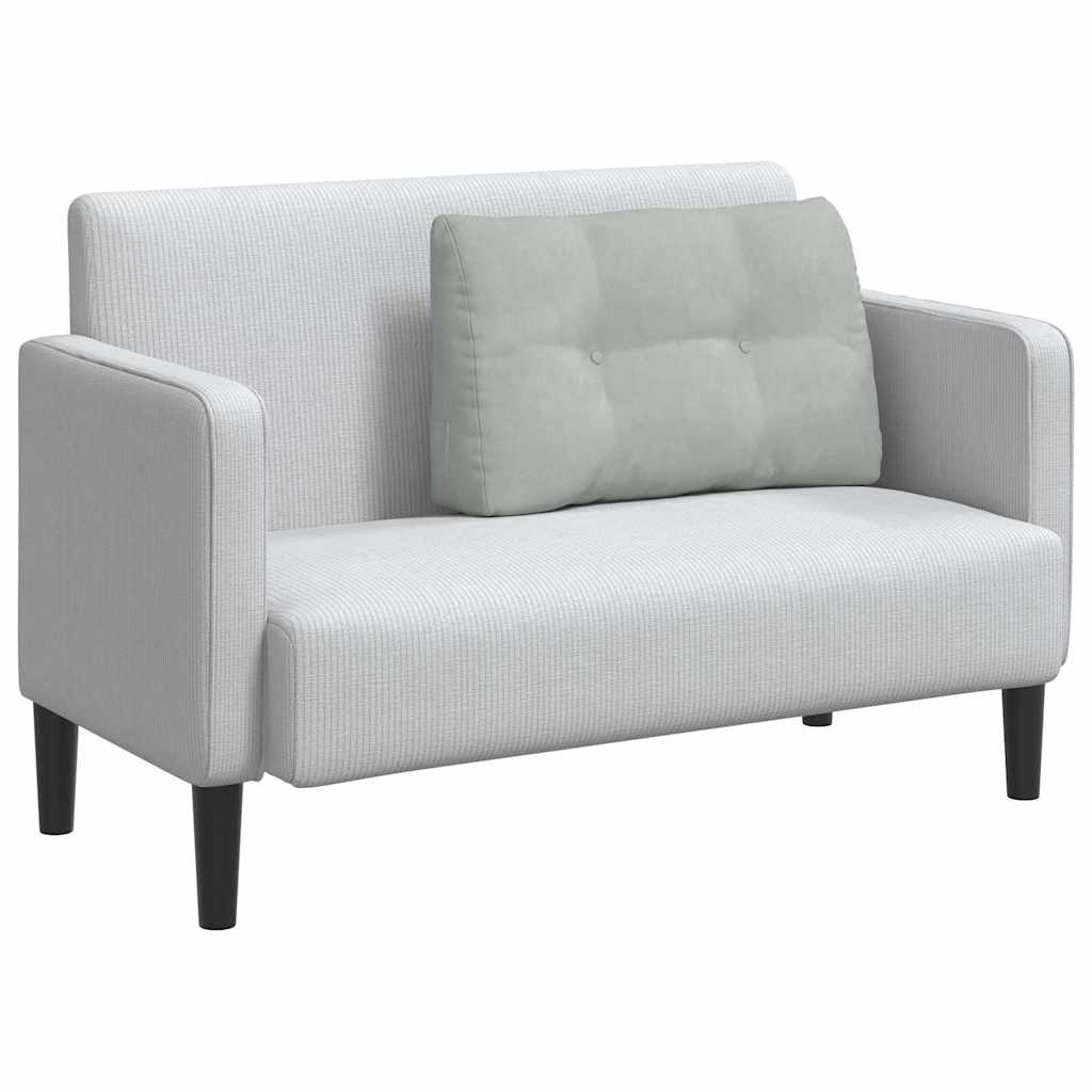 Jastuk za leđa Svijetlo siva 80 x 24 x 50 cm Baršun