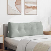 Jastuk za leđa Svijetlo siva 120 x 24 x 50 cm Baršun