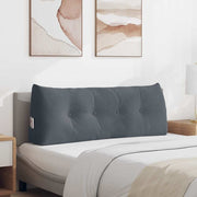 Jastuk za leđa Tamno siva 120 x 24 x 50 cm Baršun