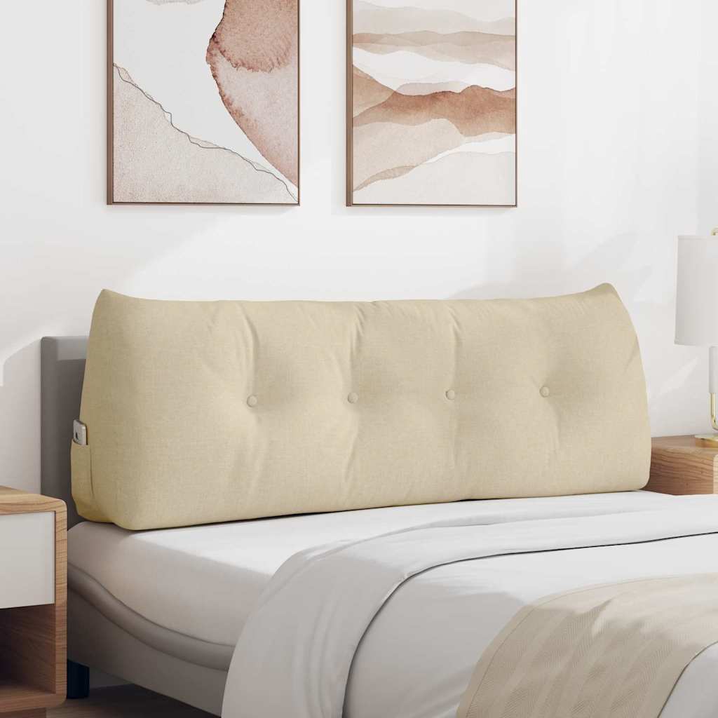 Jastuk za leđa Krema 140 x 24 x 50 cm tkanina