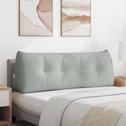 Jastuk za leđa Svijetlo siva 140 x 24 x 50 cm Baršun