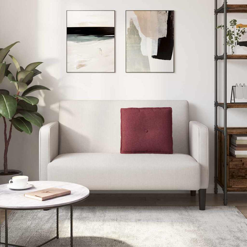 Jastuk za leđa Vinska crvena 50 x 19 x 45 cm tkanina