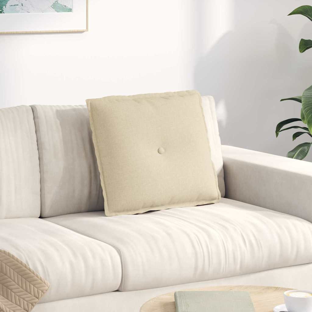 Jastuk za leđa Krema 50 x 19 x 45 cm tkanina
