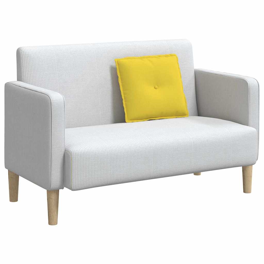 Jastuk za leđa Svijetlo žuta 50 x 19 x 45 cm tkanina