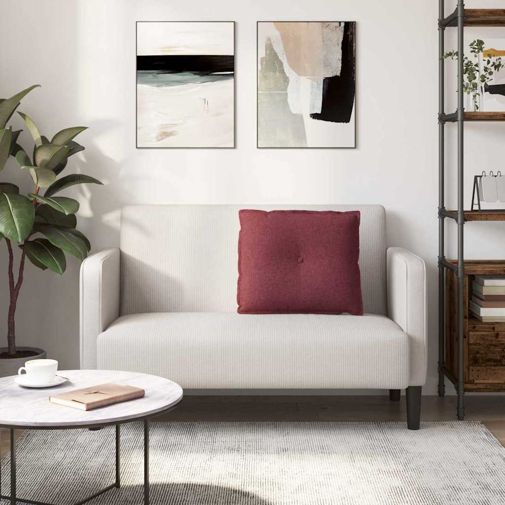 Jastuk za leđa Vinska crvena 60 x 19 x 50 cm tkanina