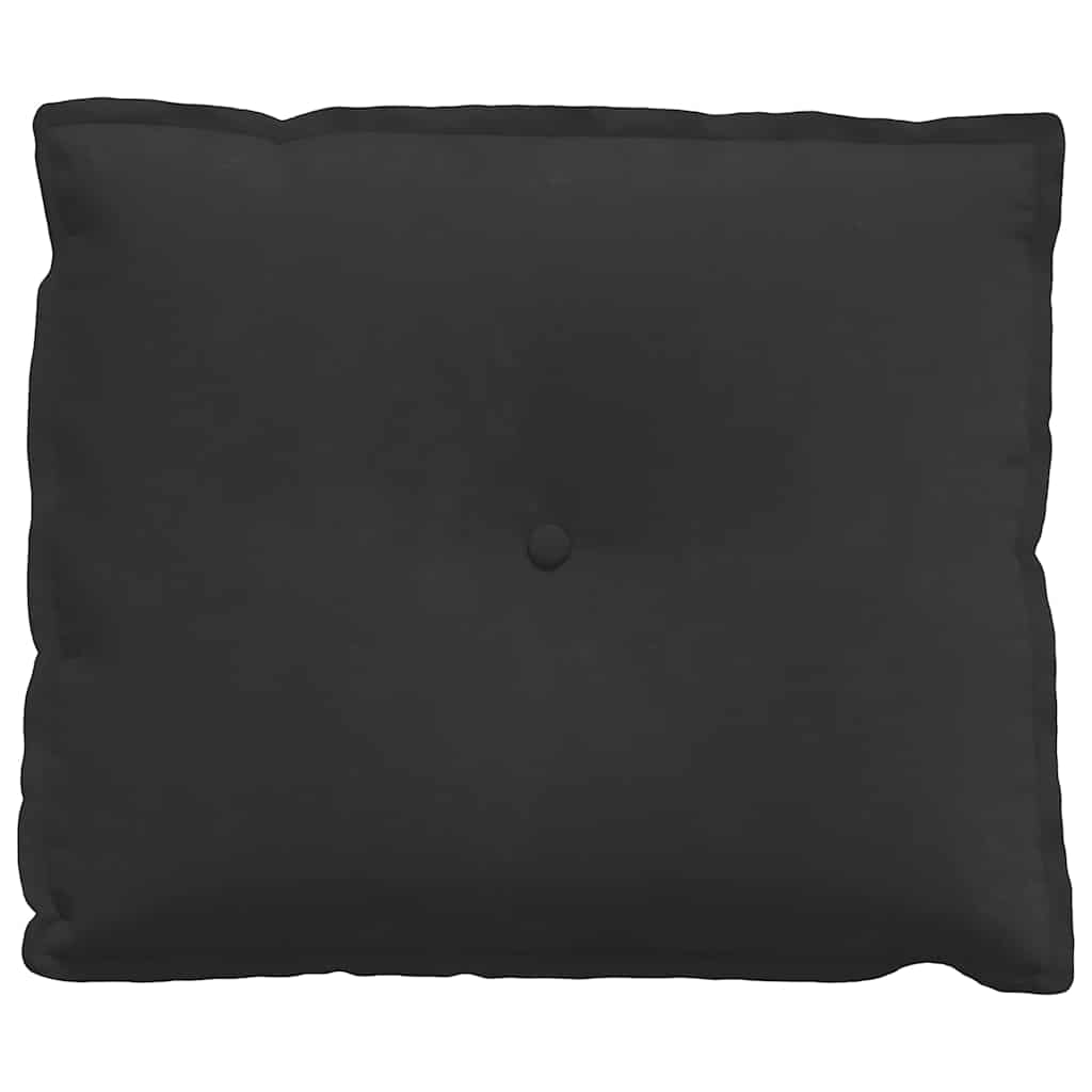 Jastuk za leđa Crna 60 x 50 cm Mikrofiber tkanina
