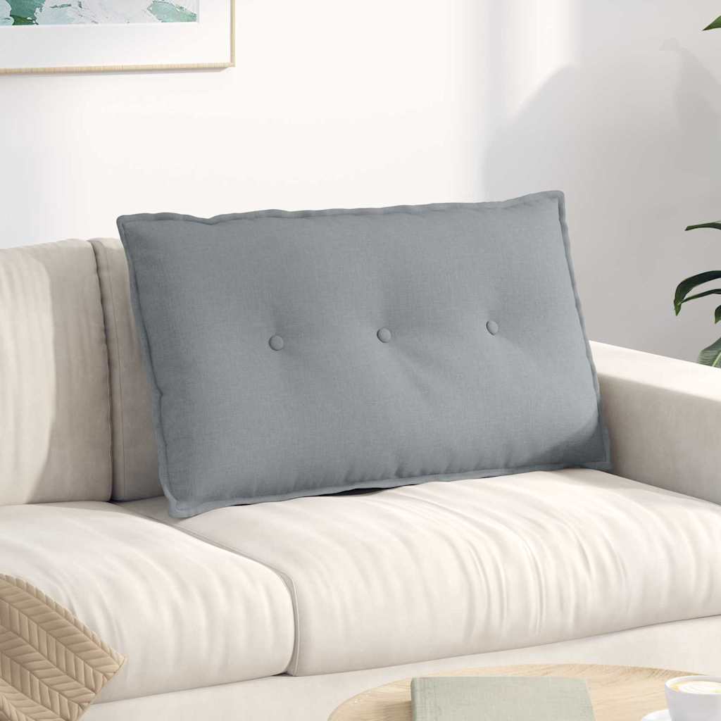 Jastuk za leđa Svijetlo siva 80 x 19 x 50 cm tkanina