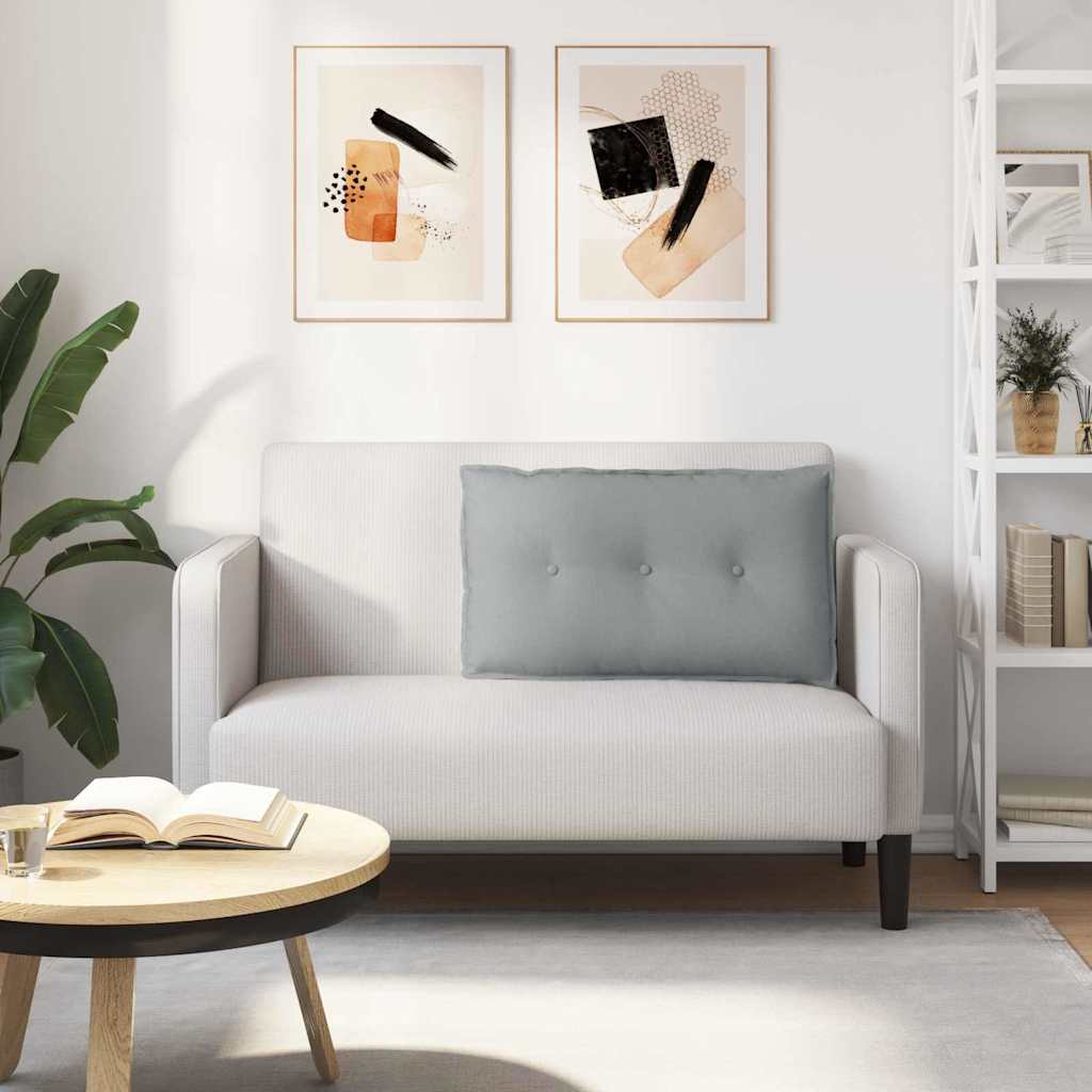 Jastuk za leđa Svijetlo siva 80 x 19 x 50 cm tkanina