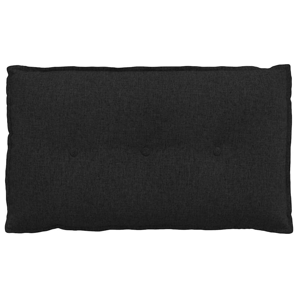 Jastuk za leđa Crna 80 x 19 x 50 cm tkanina