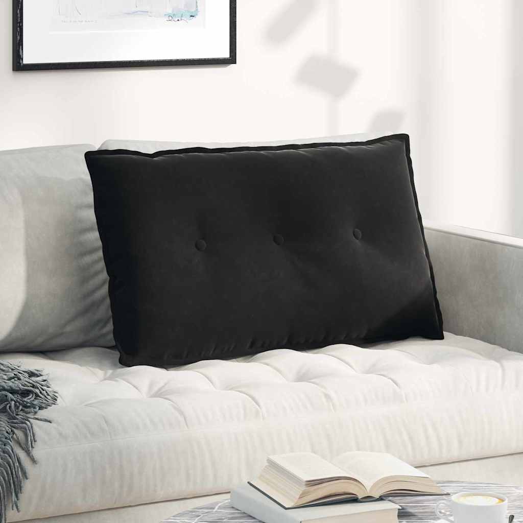 Jastuk za leđa Crna 80 x 50 cm Kordura tekstil