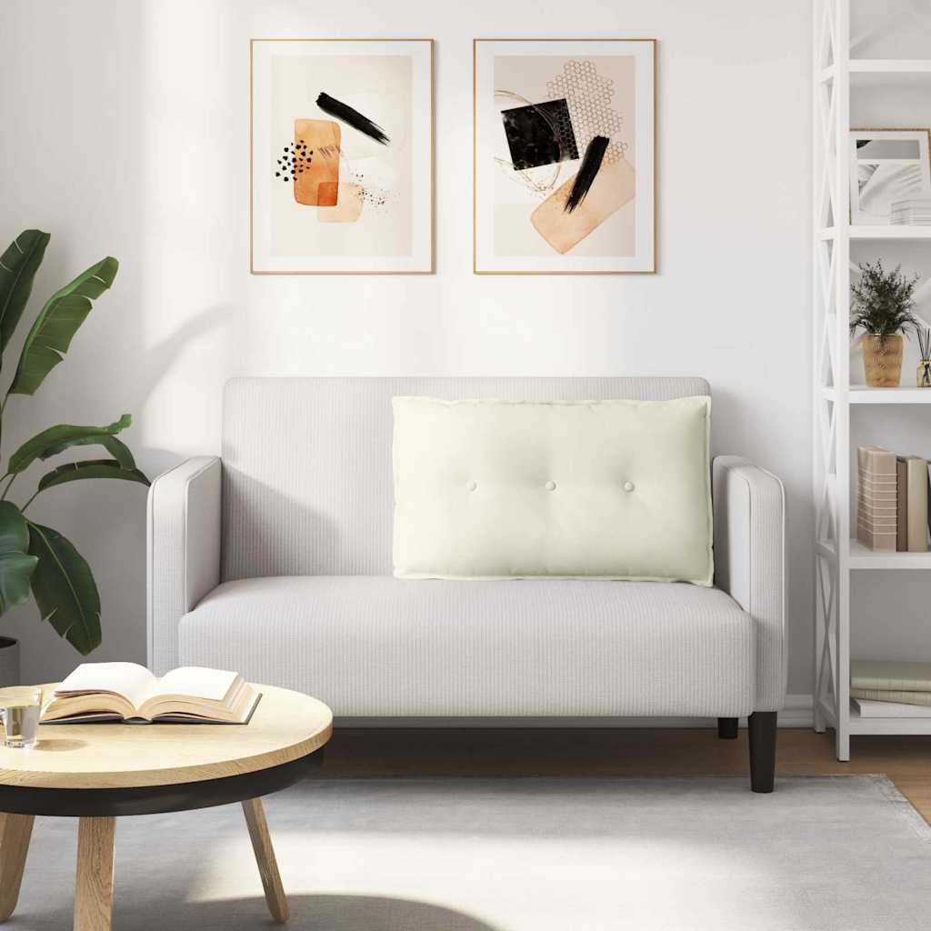 Jastuk za leđa Krema 80 x 50 cm Kordura tekstil