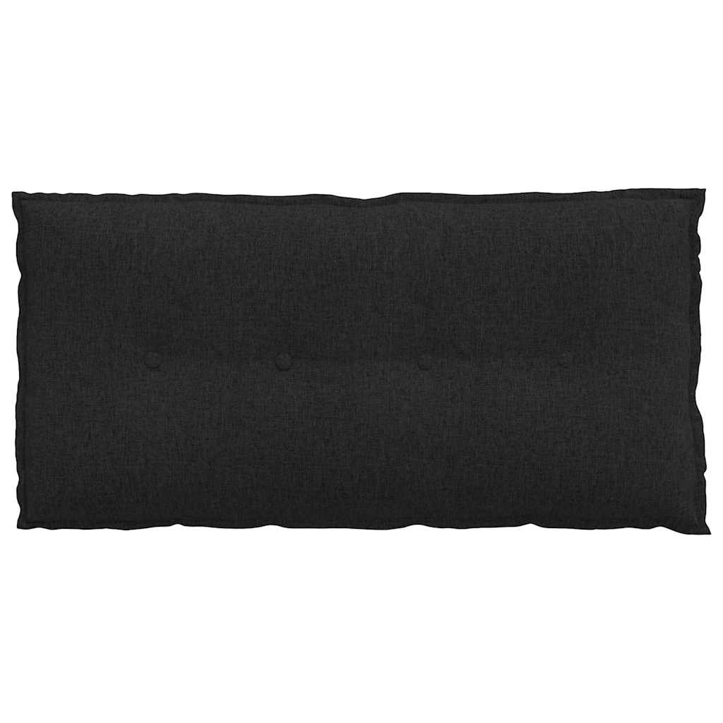 Jastuk za leđa Crna 100 x 19 x 50 cm tkanina