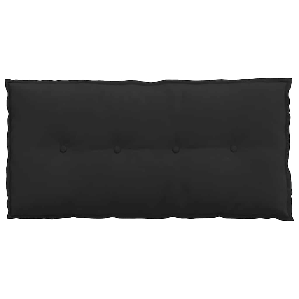Jastuk za leđa Crna 100 x 50 cm Mikrofiber tkanina