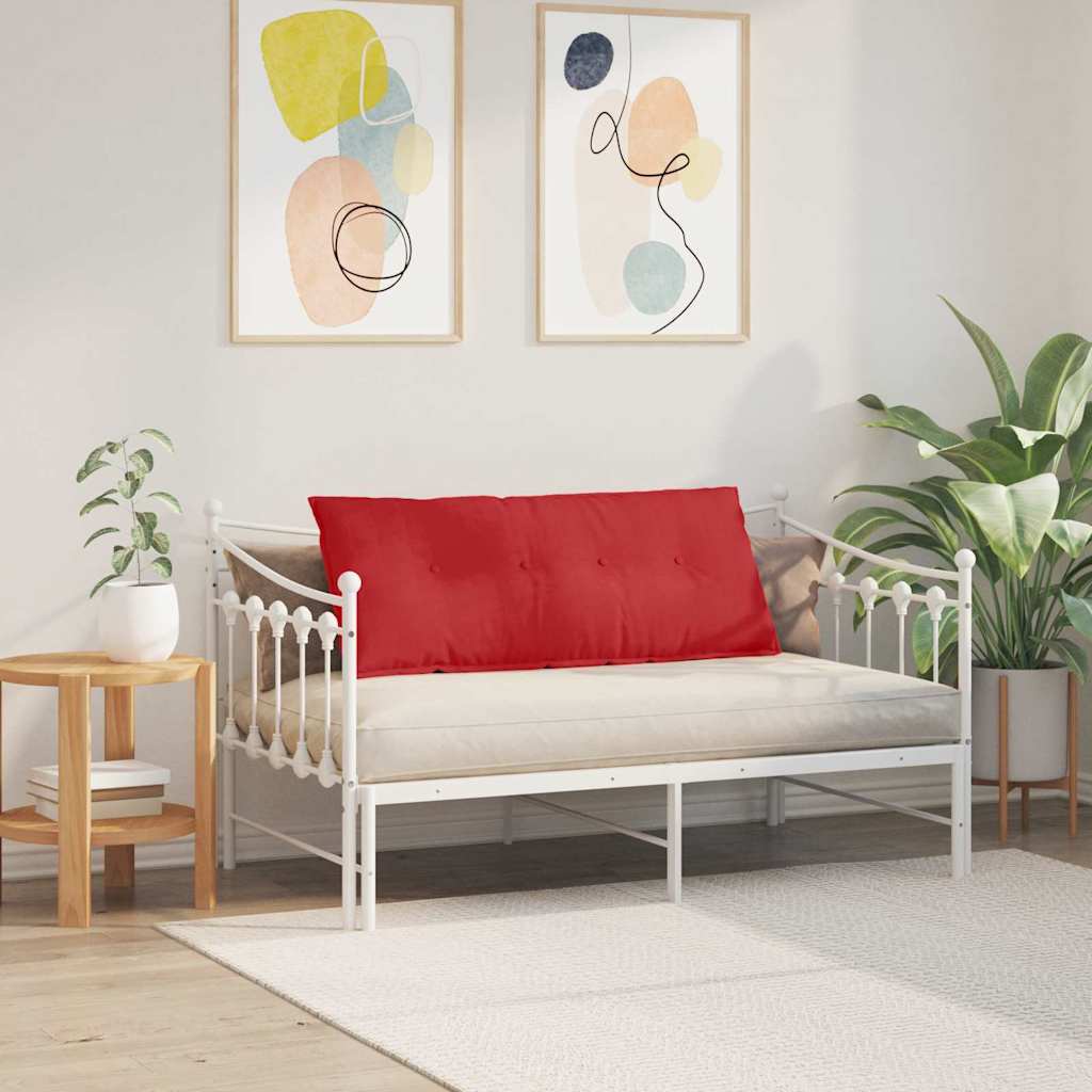 Jastuk za leđa Crvena 120 x 19 x 50 cm tkanina