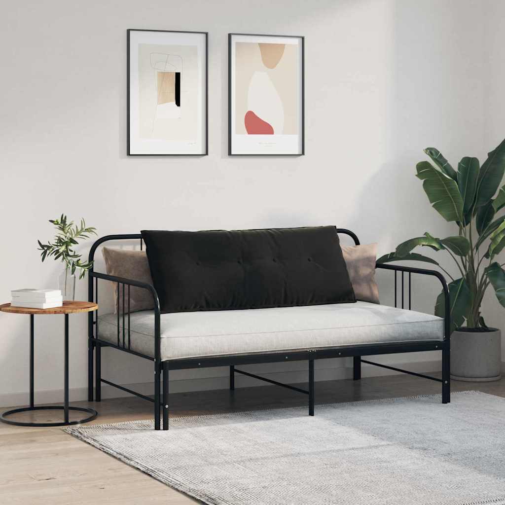 Jastuk za leđa Crna 120 x 50 cm Kordura tekstil
