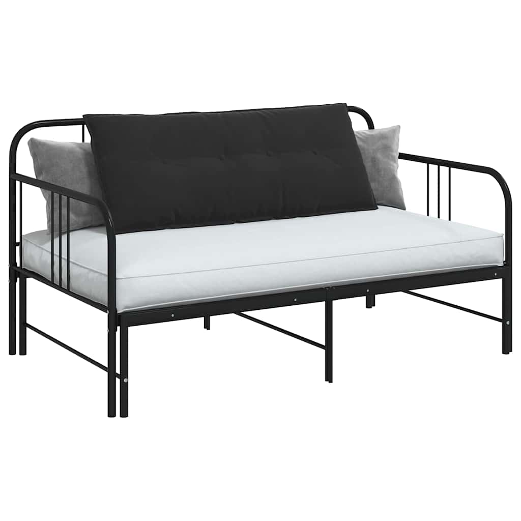 Jastuk za leđa Crna 120 x 50 cm Kordura tekstil