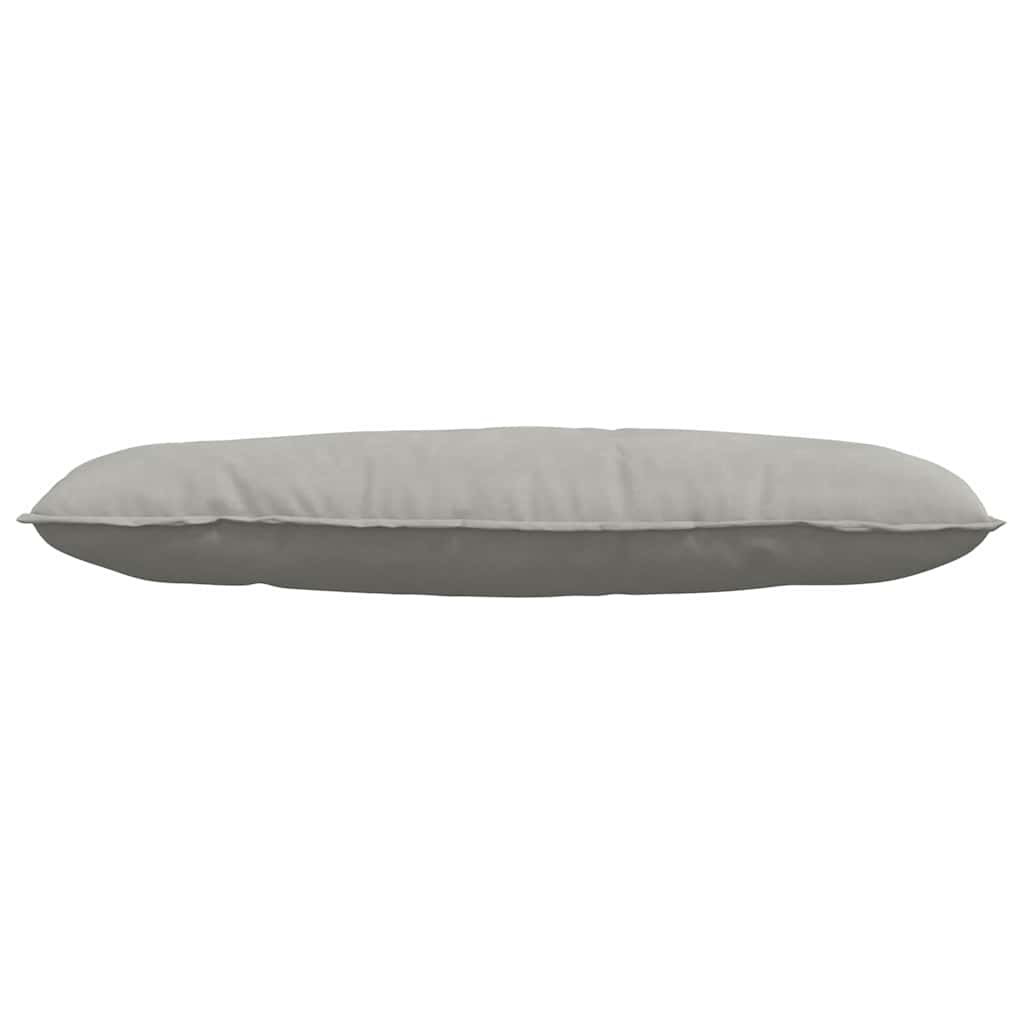 Jastuk za leđa Svijetlo siva 120 x 50 cm Mikrofiber tkanina