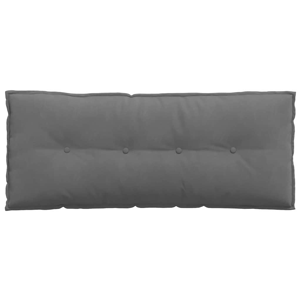 Jastuk za leđa Tamno siva 120 x 50 cm Mikrofiber tkanina