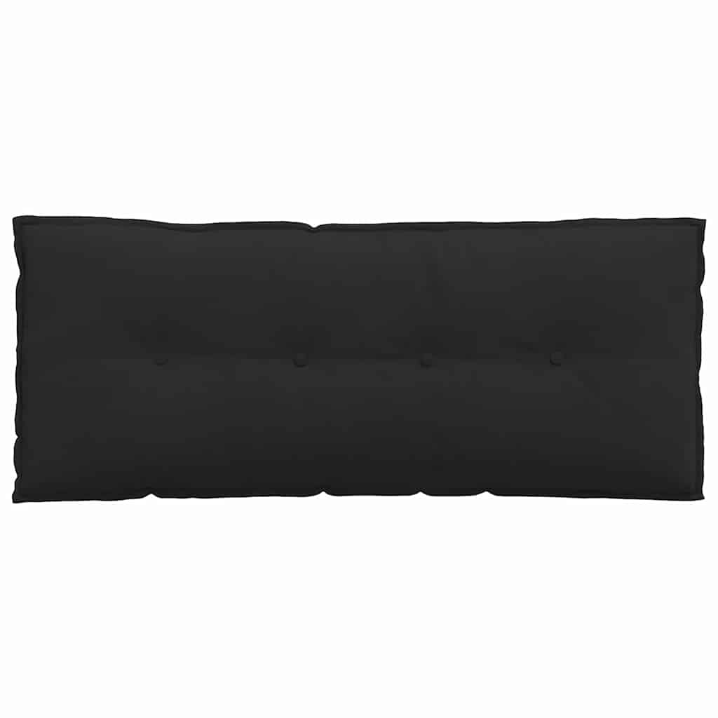 Jastuk za leđa Crna 120 x 50 cm Mikrofiber tkanina