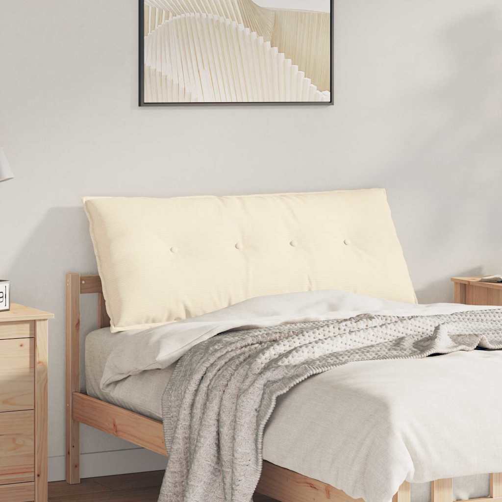 Jastuk za leđa Krema 120 x 50 cm Kordura tekstil