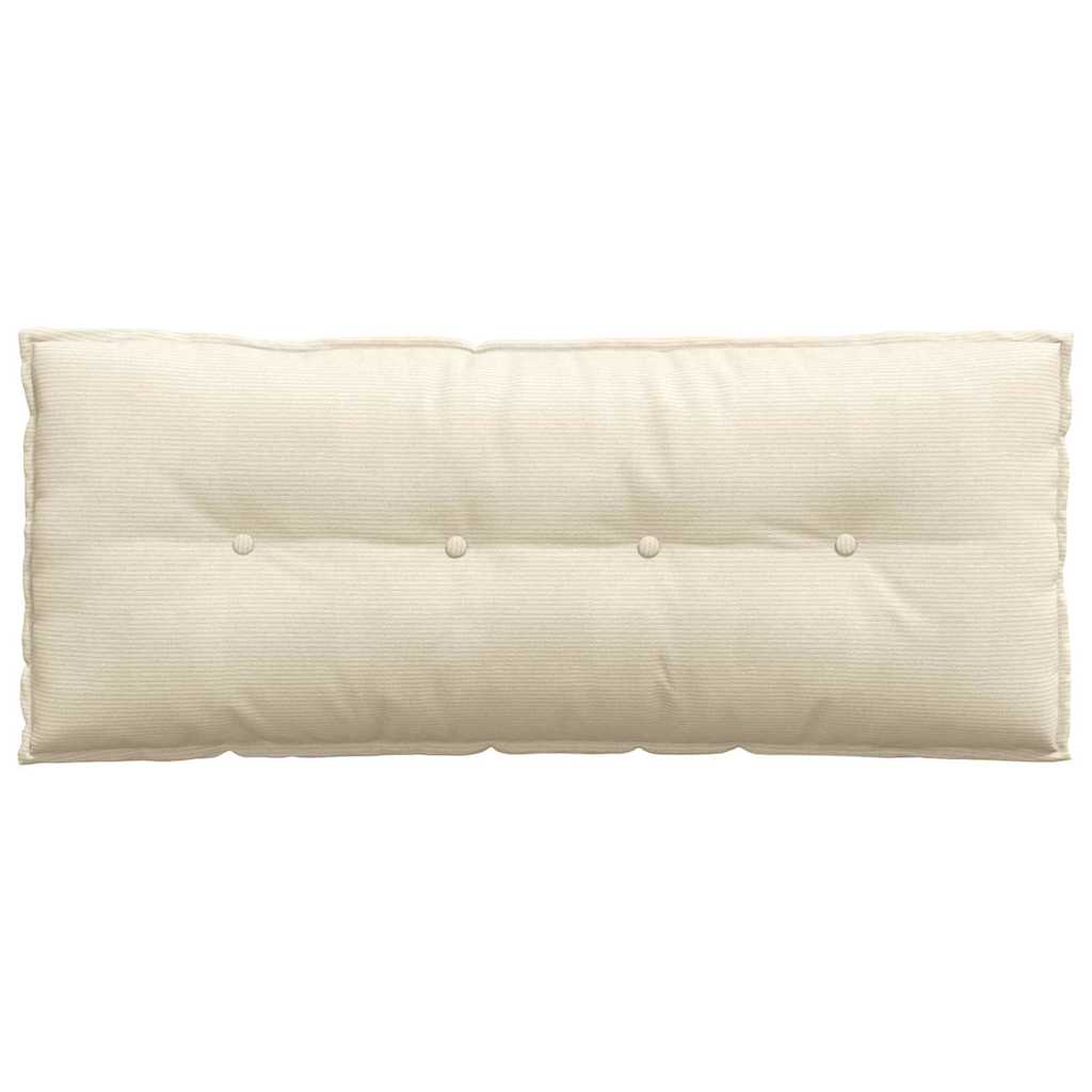 Jastuk za leđa Krema 120 x 50 cm Kordura tekstil