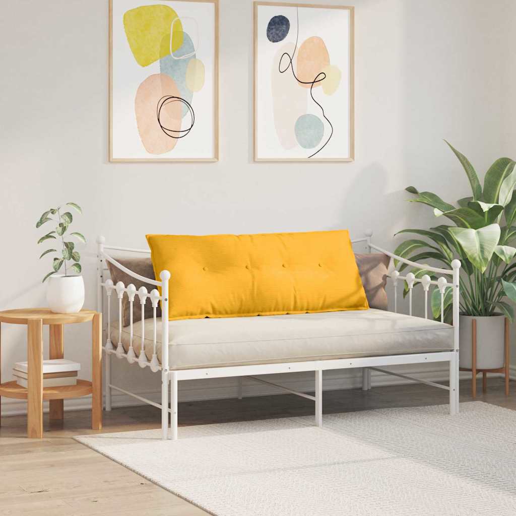 Jastuk za leđa Svijetlo žuta 120 x 50 cm Kordura tekstil