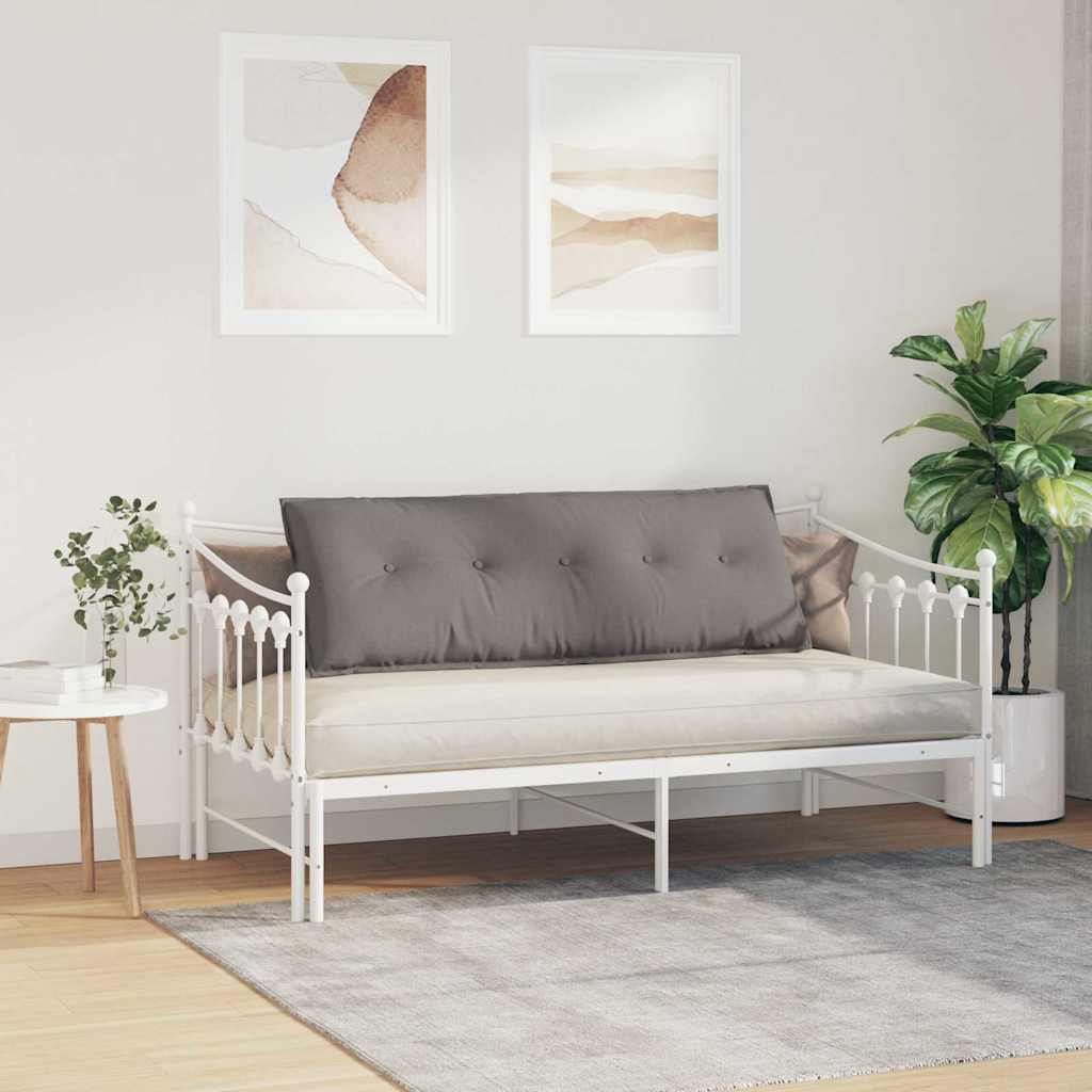 Jastuk za leđa Sivo-smeđa 140 x 19 x 50 cm tkanina